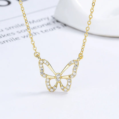 Silver Butterfly Necklace (assuming the metal color)

