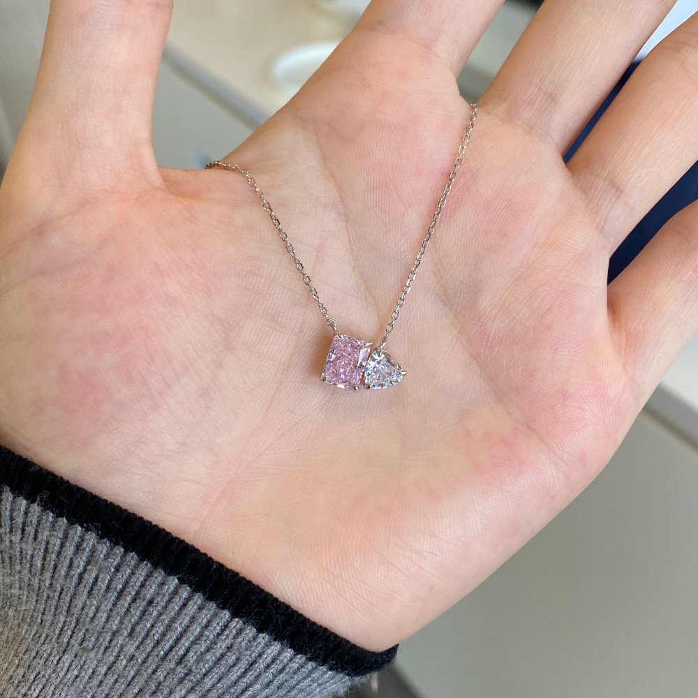 Graceful Crystal Heart Pendant