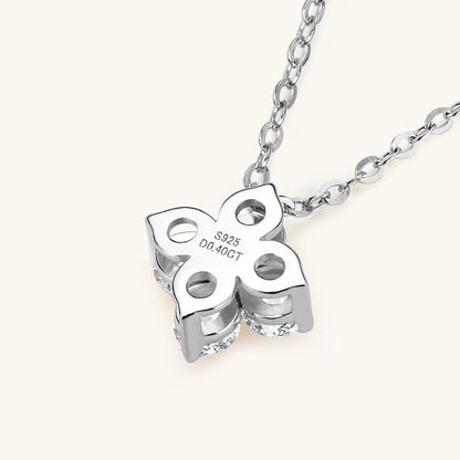 Luxurious Gold Tone 3mm Moissanite Cluster Necklace

