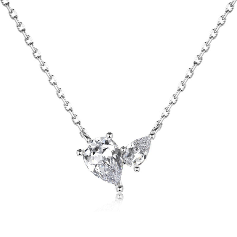 Sterling Silver CZ Pendant Necklace