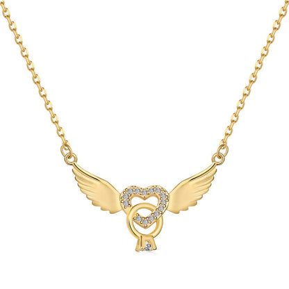 Dainty Delicate Angel Wing Necklace