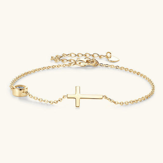 Dainty 925 Silver Faith-Inspired Bracelet

