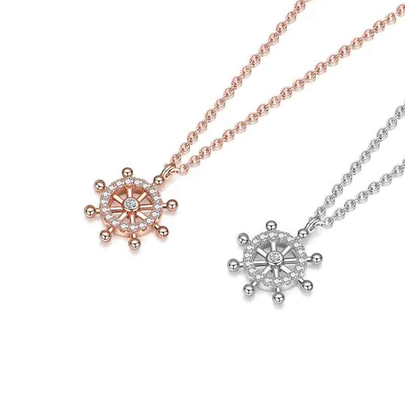 diamond rudder necklace
