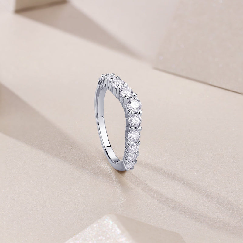 S925 Silver Moissanite Promise Ring


