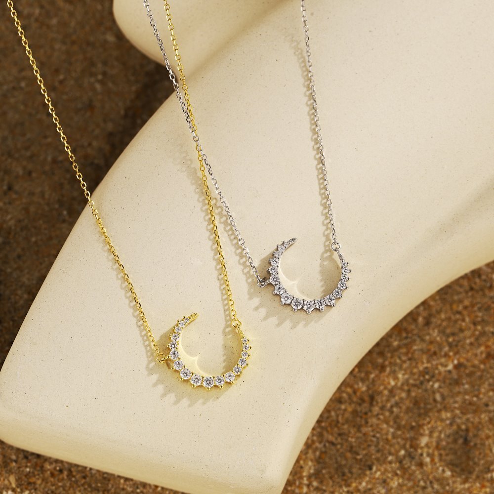 Romantic Moon Wedding Necklaces