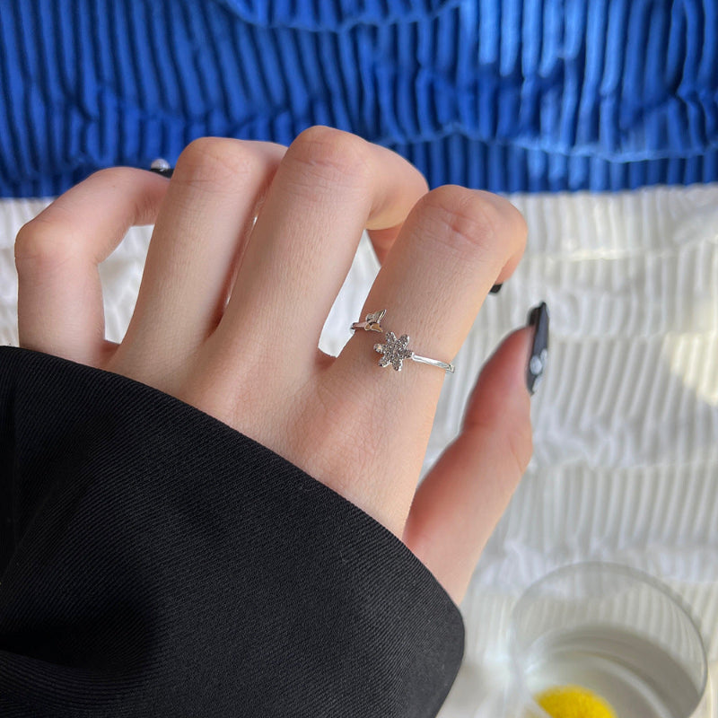 best friend butterfly rings