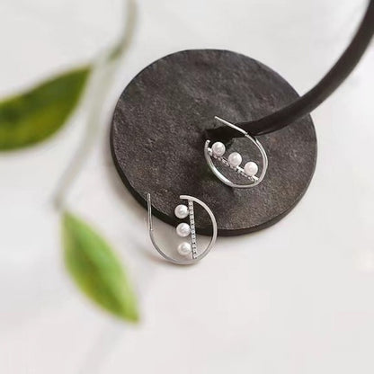 white pearl earrings designs