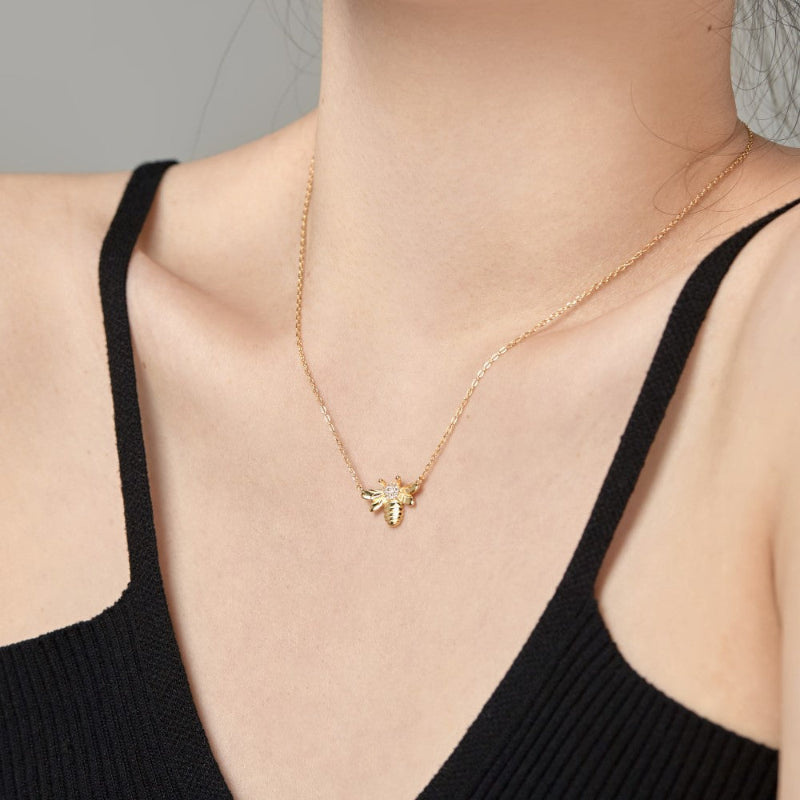 Shimmering Beehive Body Necklace

