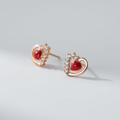 Bling Heart Frame Red Heart

