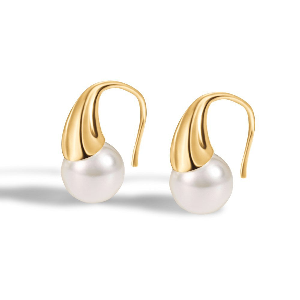 Elegant Shell Pearl Earrings