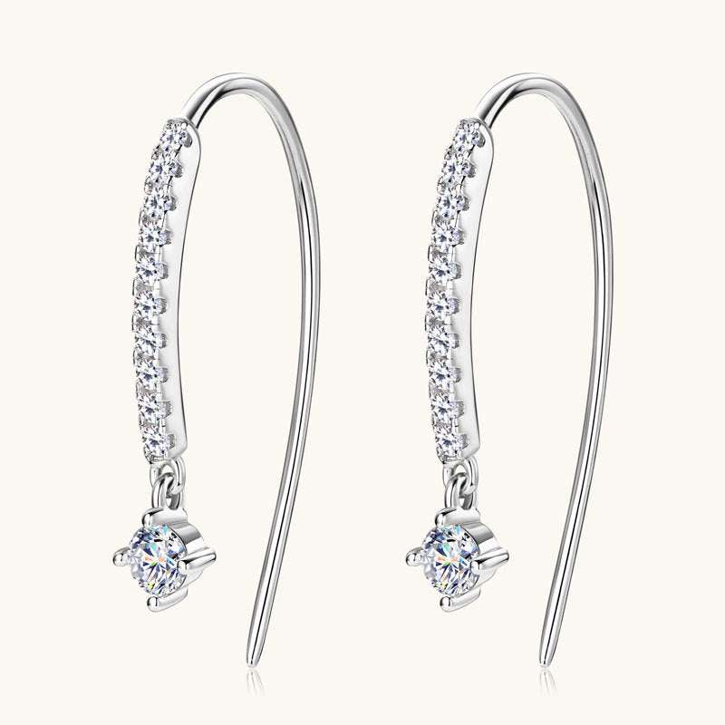 Sparkling Moissanite Dangles