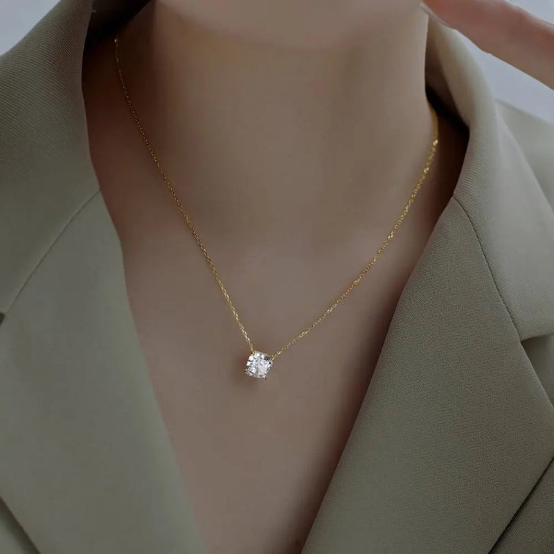 Timeless Square Zirconia Pendant