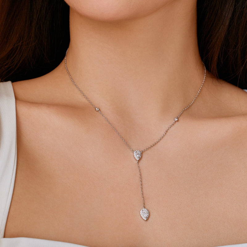 Timeless Water Drop Y Necklace