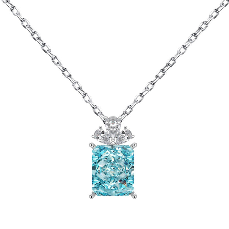 Shimmering Statement Rectangle Pendant