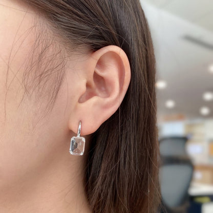 birthstone earrings silver