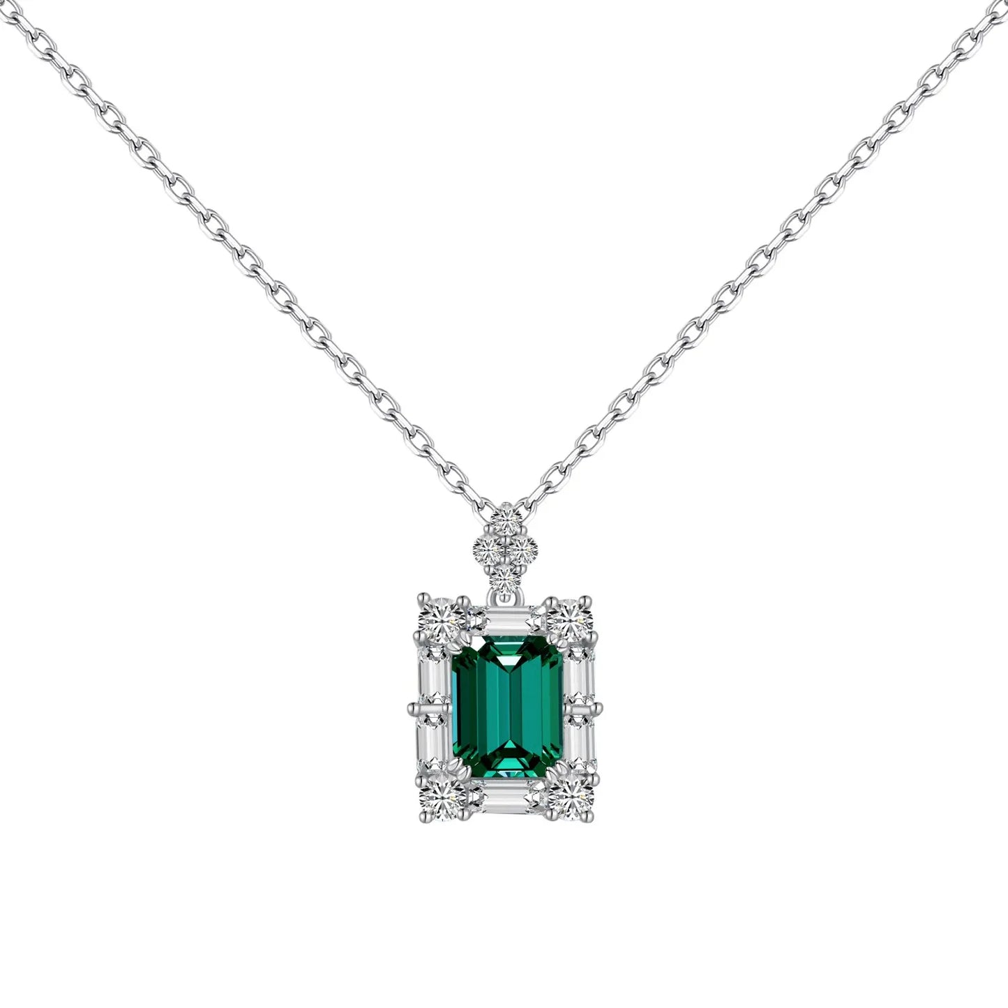 Emerald Diamond Necklace