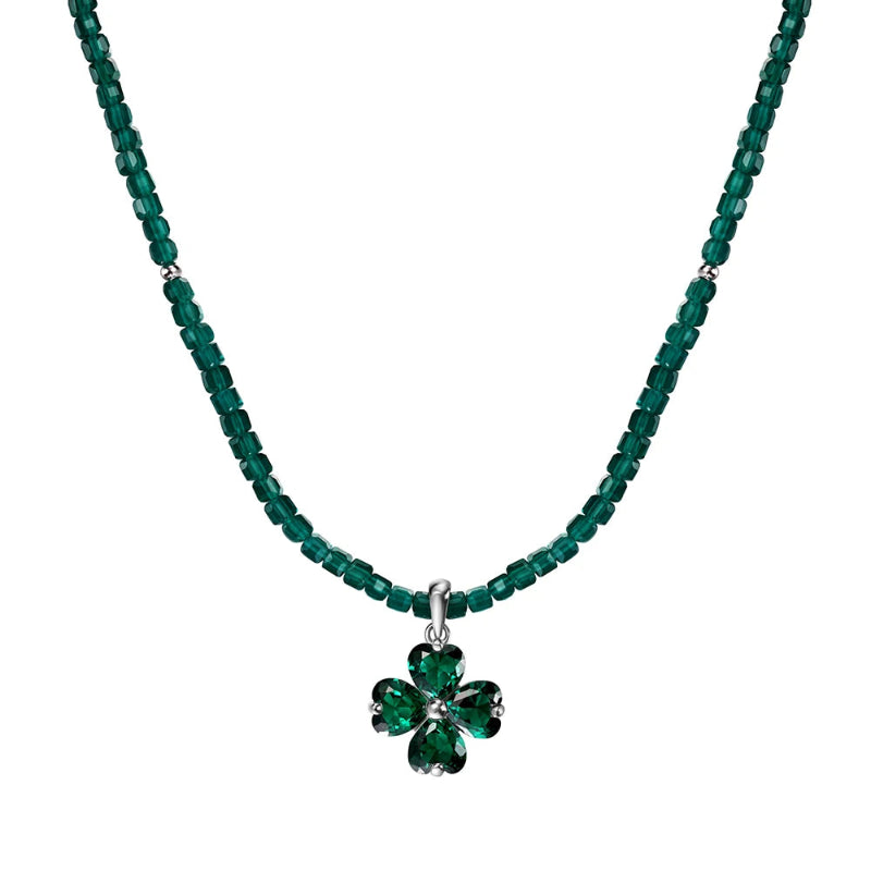 Four-Leaf Clover Charm Necklace

