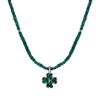 Four-Leaf Clover Charm Necklace

