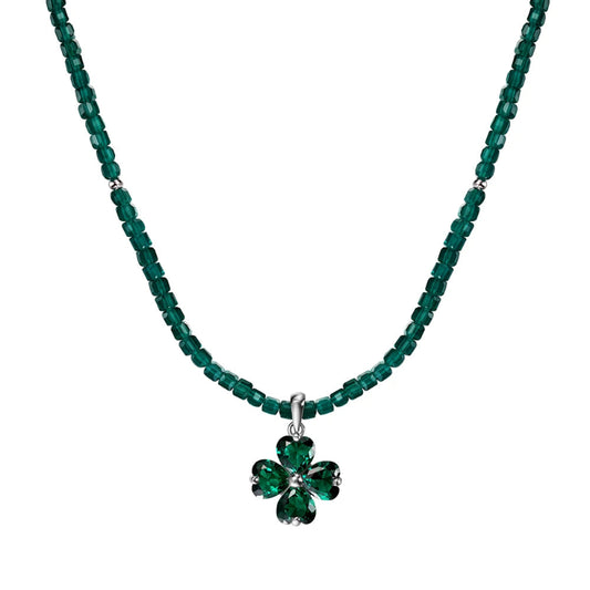 Four-Leaf Clover Charm Necklace


