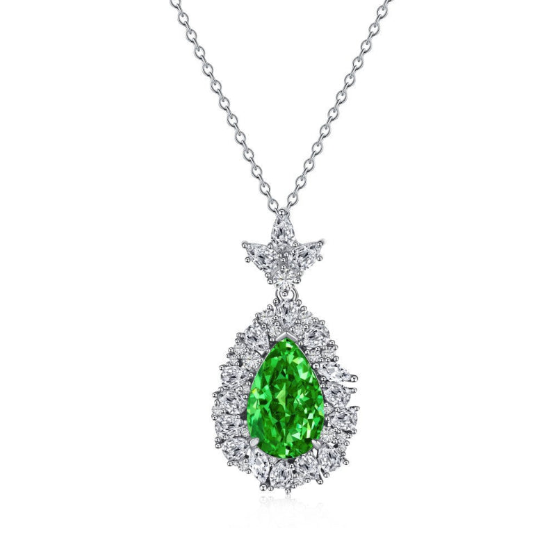 pear drop diamond necklace
