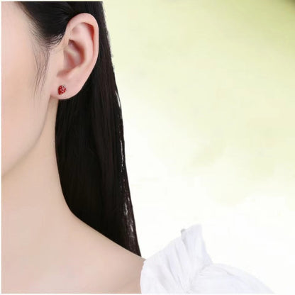 strawberry stud silver