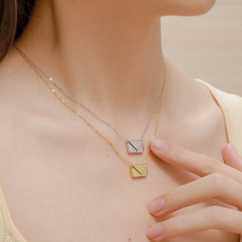 Secret Message Envelope Necklace

