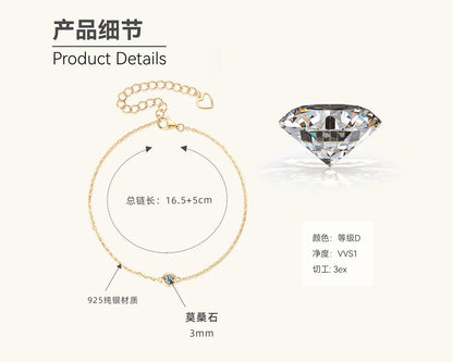 Perfect Cut Moissanite Solitaire Necklace


