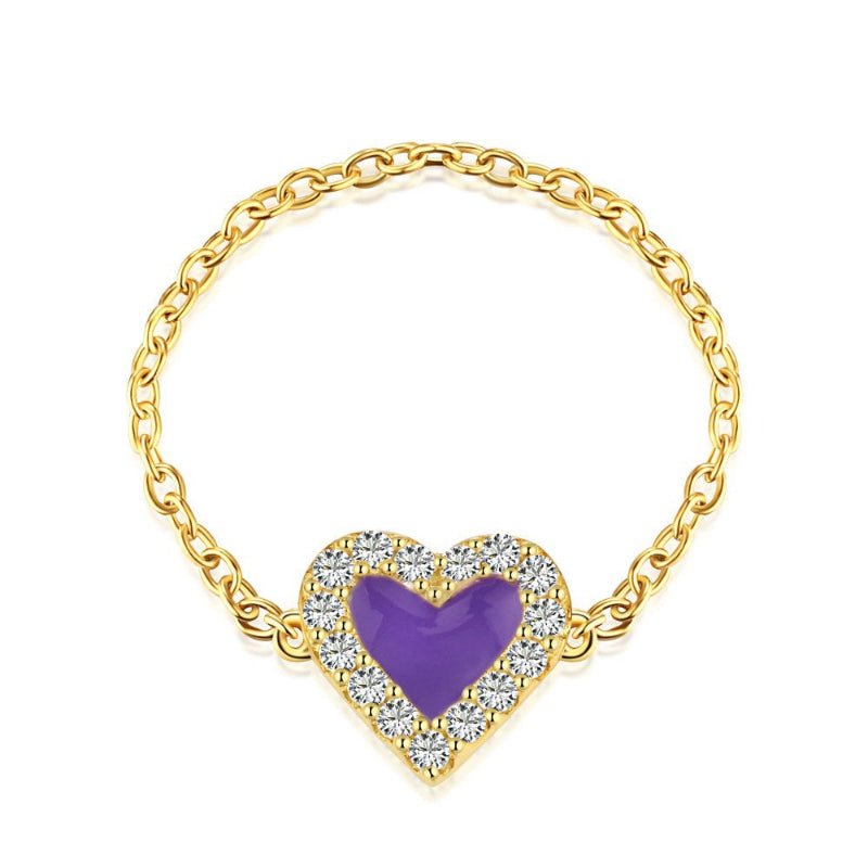 sterling heart bracelet