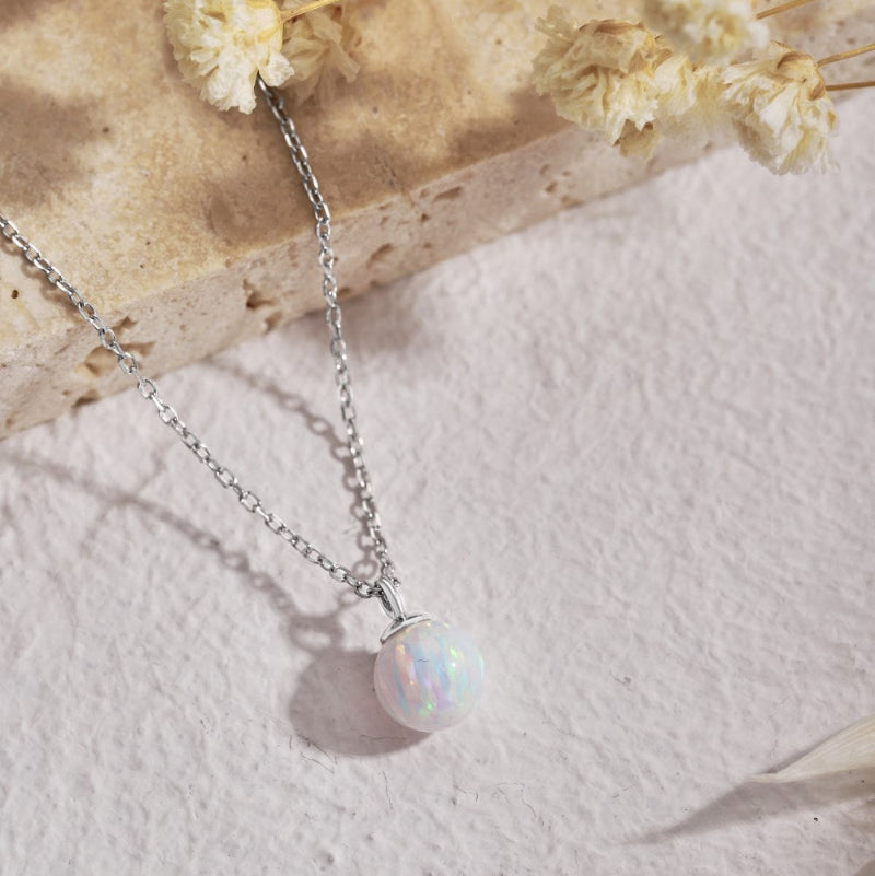 Gleaming Glamorous Opal Necklace