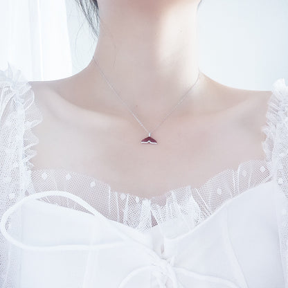 Sparkling Whale Tail Pendant

