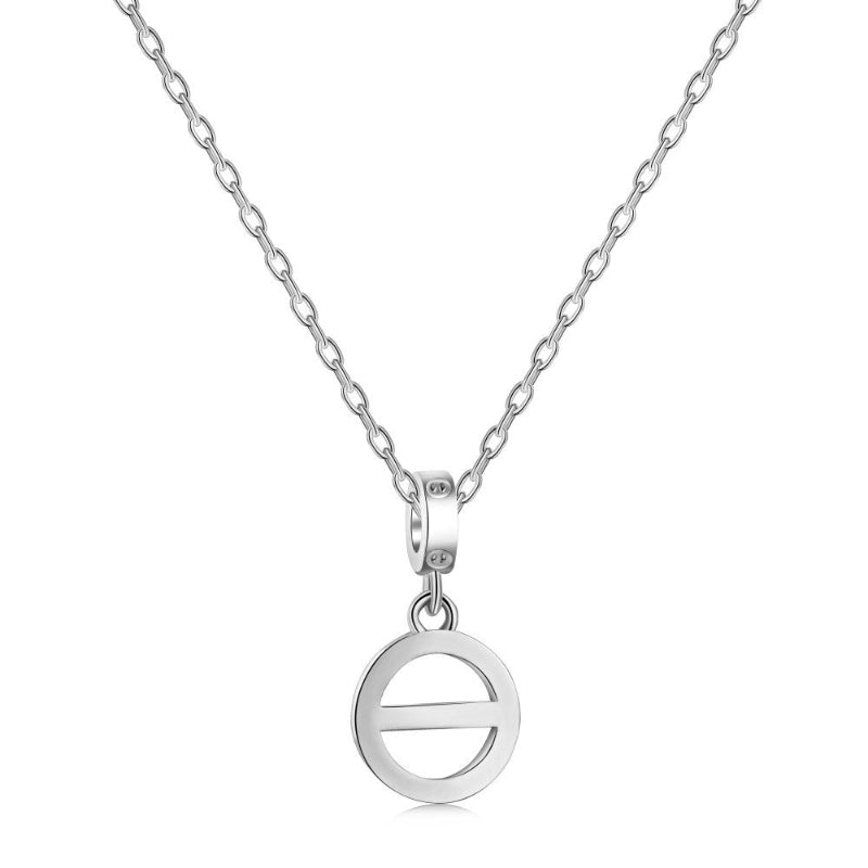 Modern Circle & Line Pendant

