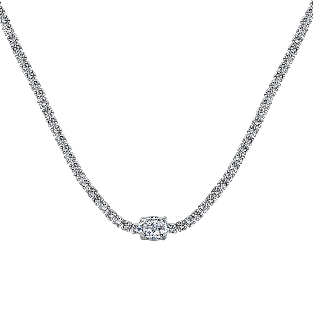 Glamorous Cubic Zirconia Choker Necklace