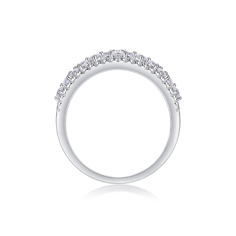 925 sterling silver moissanite engagement rings
