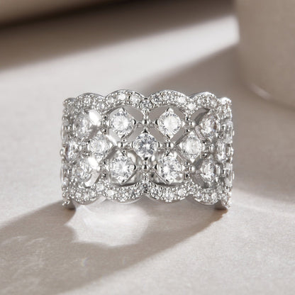 Vintage Style Moissanite S925 Silver Ring


