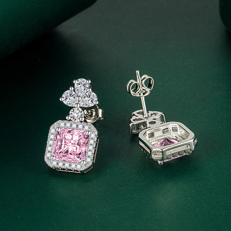 Sophisticated Pink Diamond Studs