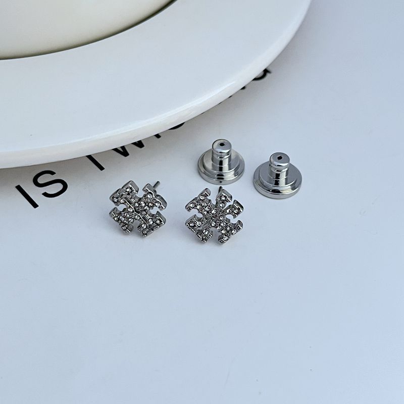 Polished Gold, Rose Gold & Silver Pavé Earrings

