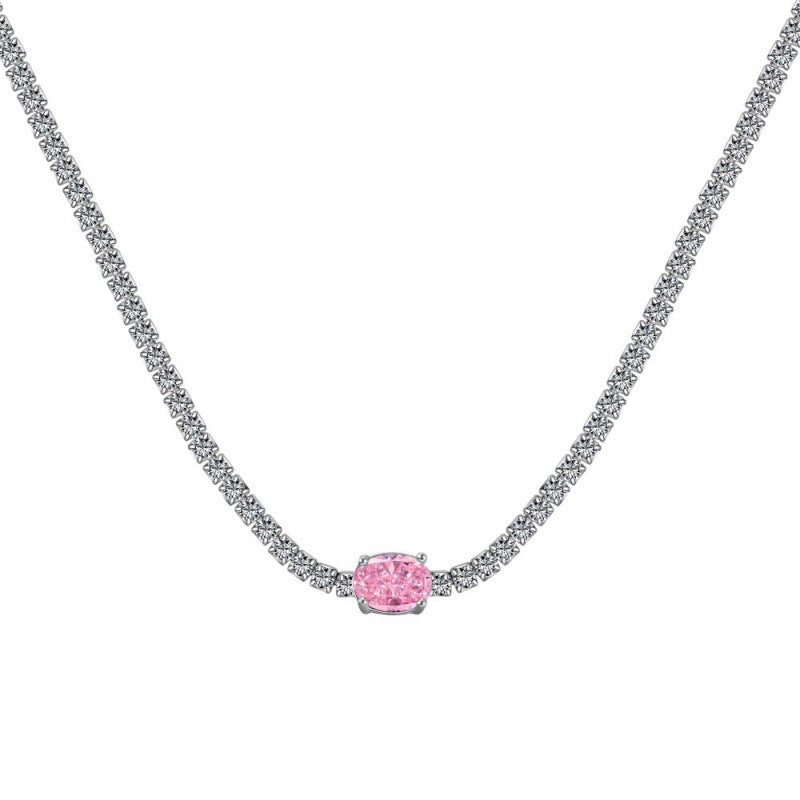 Glittering Cubic Zirconia Choker Necklace