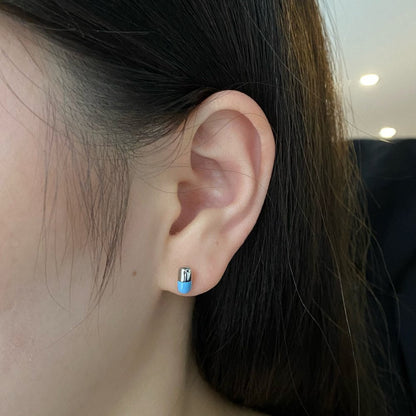 Sleek Pill Stud Earrings

