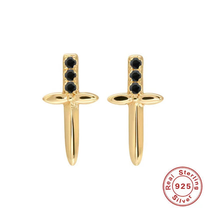 silver knife stud