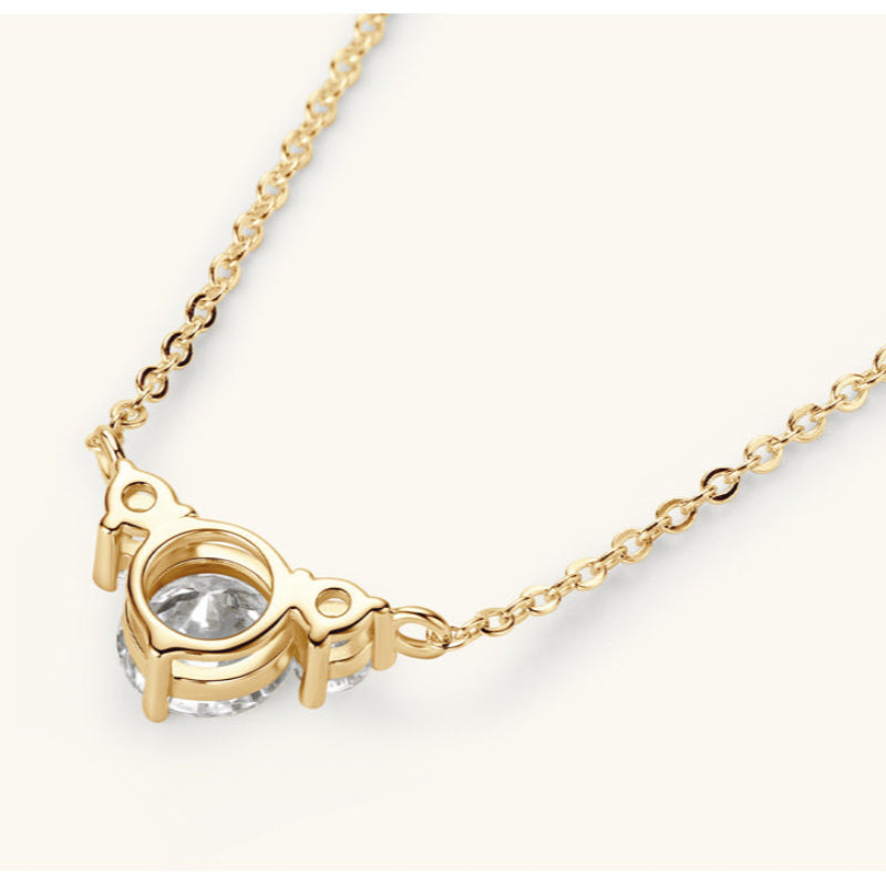 moissanite heart necklace