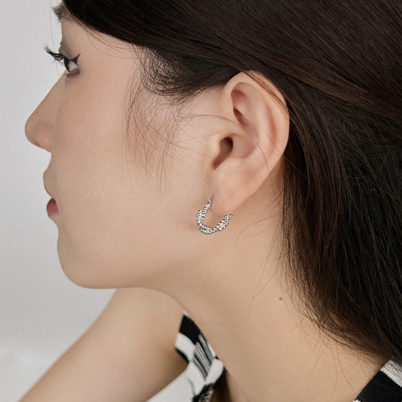 Classic Twisted Gold Hoops

