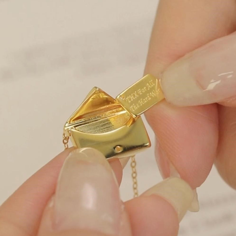 Romantic Letter and Envelope Locket

