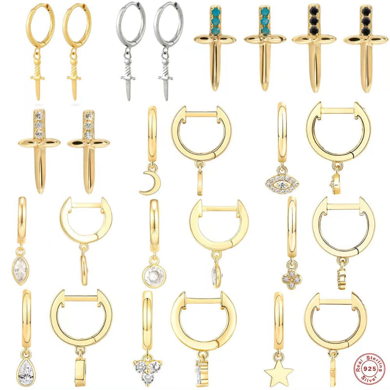 Dangle Huggie Earrings for Women