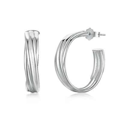 Braided Gold Hoop Earrings

