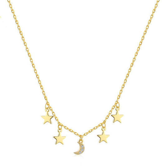 Celestial Charm Gold Necklace

