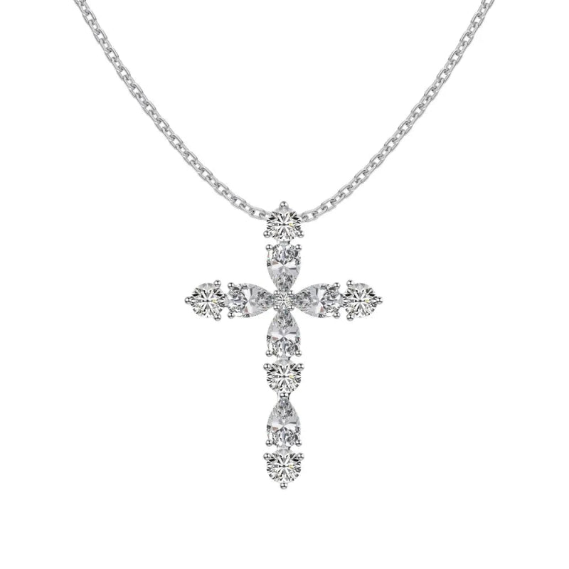 Dainty Zirconia Cross Pendant