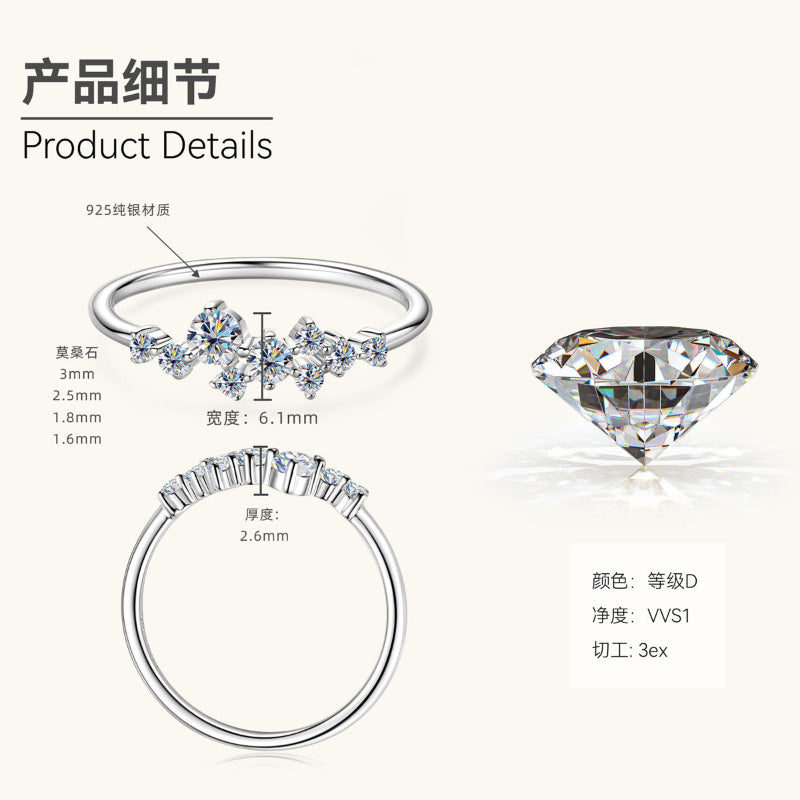 Brilliant Round Moissanite Ring

