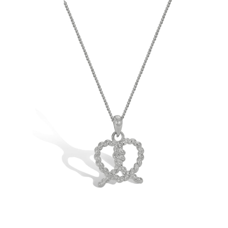 Interlocking Rope Heart Charm

