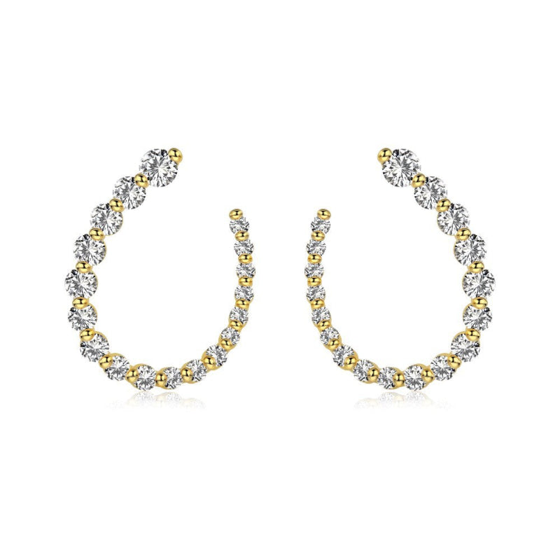 Dazzling Diamond-Cut Studs