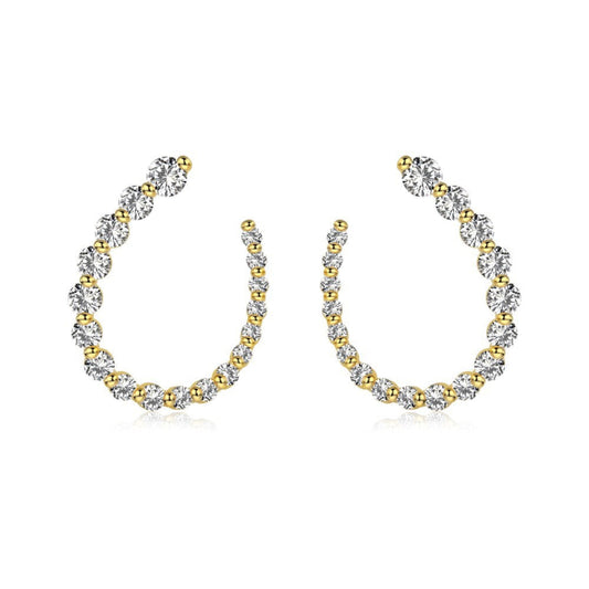 Dazzling Diamond-Cut Studs
